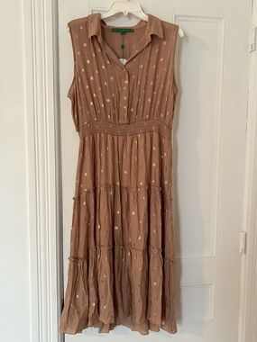 NWT Alex & Parker XL Shirtwaist Dress  Soft Flowy